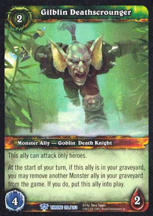 World of Warcraft TCG | Gilblin Deathscrounger - Throne of the Tides 178/263 | The Nerd Merchant