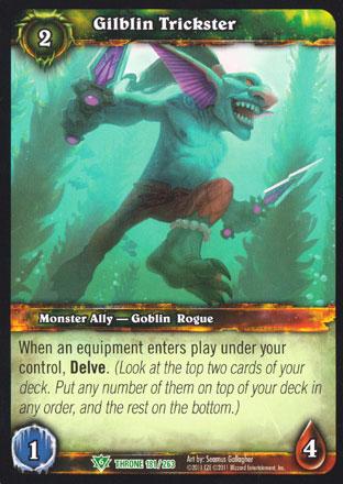 World of Warcraft TCG | Gilblin Trickster - Throne of the Tides 181/263 | The Nerd Merchant