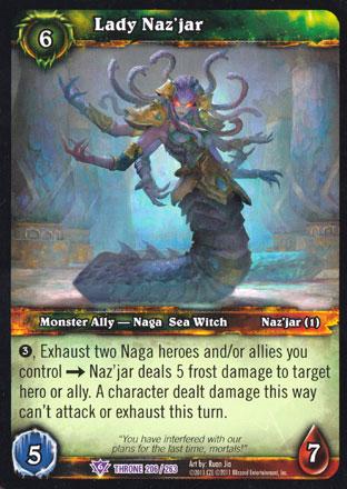 World of Warcraft TCG | Lady Naz'jar - Throne of the Tides 206/263 | The Nerd Merchant