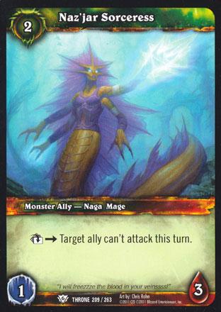 World of Warcraft TCG | Naz'jar Sorceress - Throne of the Tides 209/263 | The Nerd Merchant