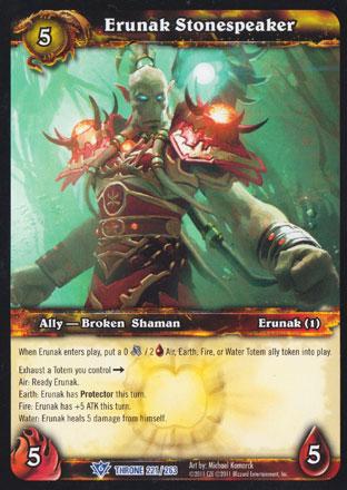 World of Warcraft TCG | Erunak Stonespeaker - Throne of the Tides 221/263 | The Nerd Merchant