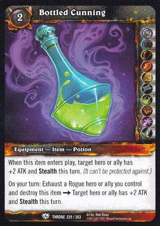 World of Warcraft TCG | Bottled  Cunning - Throne of the Tides 229/263 | The Nerd Merchant