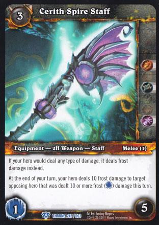 World of Warcraft TCG | Cerith Spire Staff - Throne of the Tides 245/263 | The Nerd Merchant