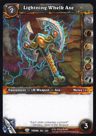 World of Warcraft TCG | Lightning Whelk Axe - Throne of the Tides 250/263 | The Nerd Merchant