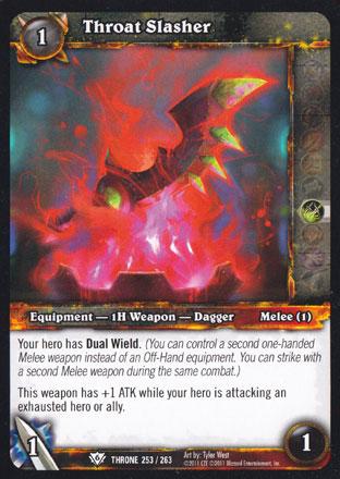 World of Warcraft TCG | Throat Slasher - Throne of the Tides 253/263 | The Nerd Merchant