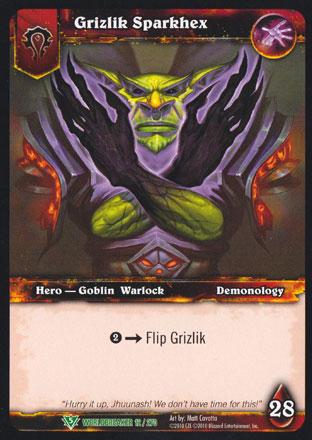 World of Warcraft TCG | Grizlik Sparkhex - Worldbreaker 12/270 | The Nerd Merchant