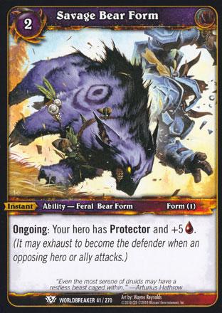 World of Warcraft TCG | Savage Bear Form - Worldbreaker 41/270 | The Nerd Merchant