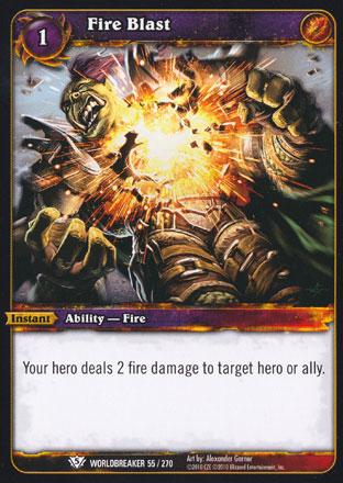 World of Warcraft TCG | Fire Blast - Worldbreaker 55/270 | The Nerd Merchant