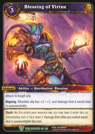 World of Warcraft TCG | Blessing of Virtue - Worldbreaker 65/270 | The Nerd Merchant