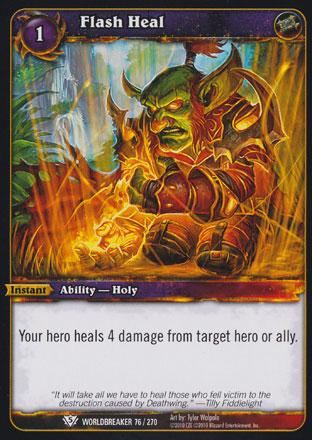 World of Warcraft TCG | Flash Heal - Worldbreaker 76/270 | The Nerd Merchant