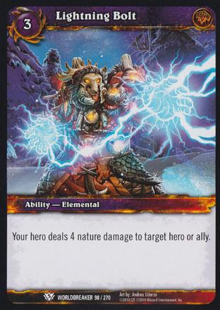 World of Warcraft TCG | Lightning Bolt - Worldbreaker 98/270 | The Nerd Merchant