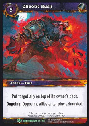 World of Warcraft TCG | Chaotic Rush - Worldbreaker 113/270 | The Nerd Merchant