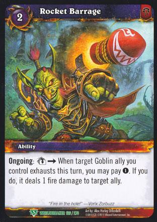 World of Warcraft TCG | Rocket Barrage - Worldbreaker 126/270 | The Nerd Merchant