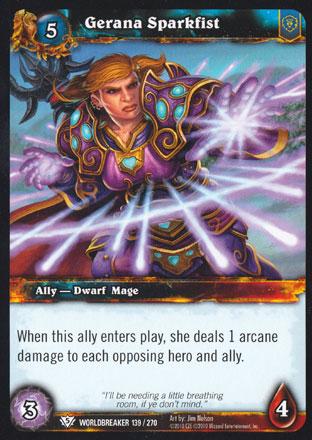 World of Warcraft TCG | Gerana Sparkfist - Worldbreaker 139/270 | The Nerd Merchant