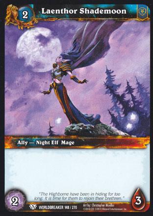 World of Warcraft TCG | Laenthor Shademoon - Worldbreaker 148/270 | The Nerd Merchant