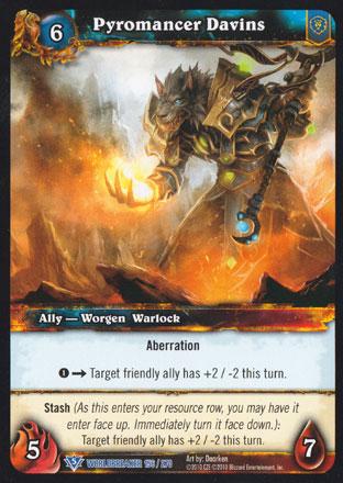 World of Warcraft TCG | Pyromancer Davins - Worldbreaker 156/270 | The Nerd Merchant