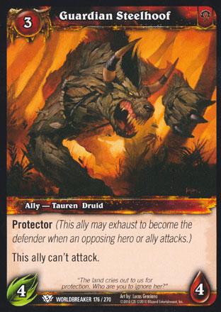 World of Warcraft TCG | Guardian Steelhoof - Worldbreaker 176/270 | The Nerd Merchant