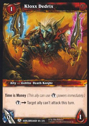 World of Warcraft TCG | Kloxx Dedrix - Worldbreaker 181/270 | The Nerd Merchant