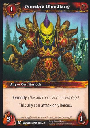 World of Warcraft TCG | Onnekra Bloodfang - Worldbreaker 185/270 | The Nerd Merchant