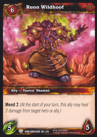 World of Warcraft TCG | Ruon Wildhoof - Worldbreaker 189/270 | The Nerd Merchant
