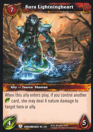 World of Warcraft TCG | Sura Lightningheart - Worldbreaker 191/270 | The Nerd Merchant