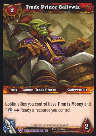 World of Warcraft TCG | Trade Prince Gallywix - Worldbreaker 195/270 | The Nerd Merchant