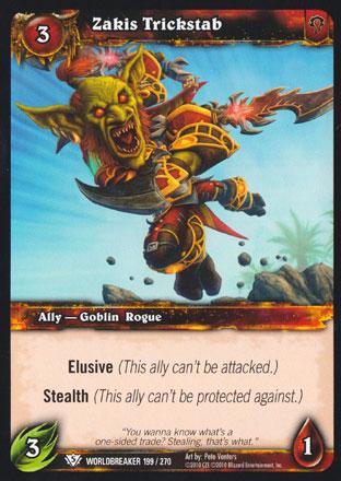 World of Warcraft TCG | Zakis Trickstab - Worldbreaker 199/270 | The Nerd Merchant