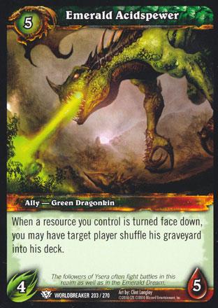 World of Warcraft TCG | Emerald Acidspewer - Worldbreaker 203/270 | The Nerd Merchant
