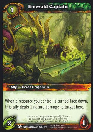 World of Warcraft TCG | Emerald Captain - Worldbreaker 204/270 | The Nerd Merchant