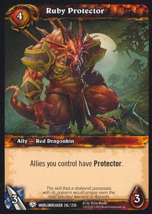 World of Warcraft TCG | Ruby Protector - Worldbreaker 216/270 | The Nerd Merchant