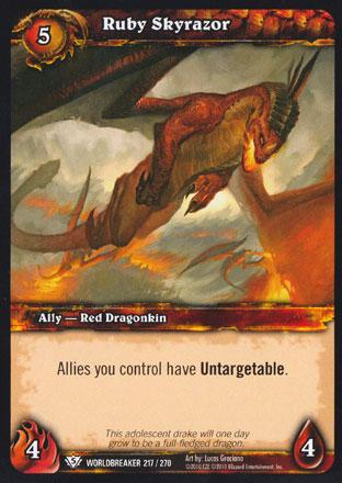 World of Warcraft TCG | Ruby Skyrazor - Worldbreaker 217/270 | The Nerd Merchant