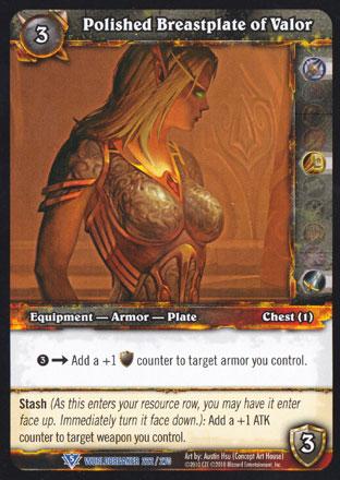 World of Warcraft TCG | Polished Breastplate of Valor - Worldbreaker 222/270 | The Nerd Merchant