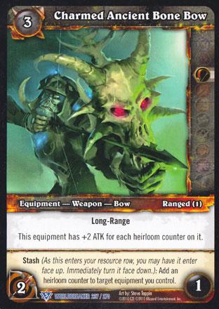 World of Warcraft TCG | Charmed Ancient Bone Bow - Worldbreaker 237/270 | The Nerd Merchant