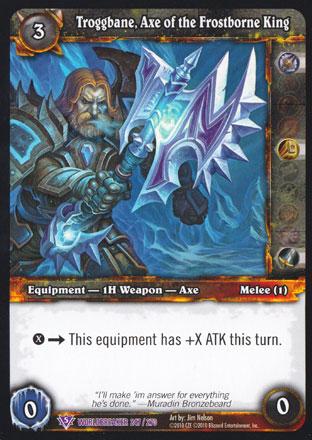 World of Warcraft TCG | Troggbane, Axe of the Frostborne King - Worldbreaker 247/270 | The Nerd Merchant