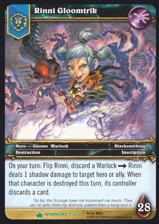 World of Warcraft TCG | Rinni Gloomtrik - Wrathgate 8/220 | The Nerd Merchant