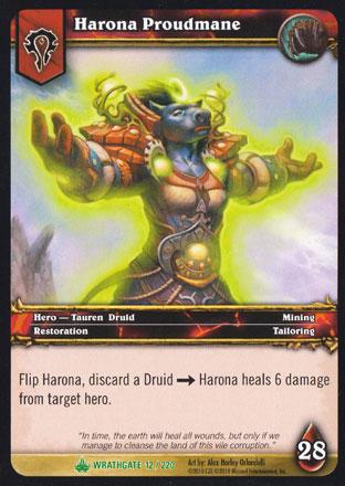 World of Warcraft TCG | Harona Proudmane - Wrathgate 12/220 | The Nerd Merchant