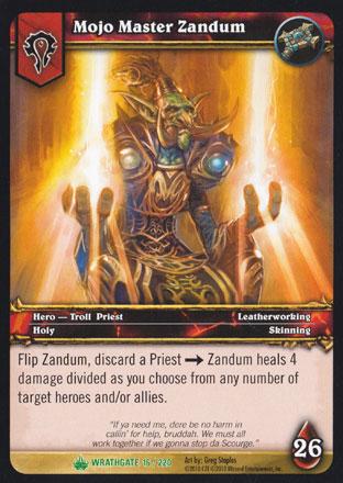 World of Warcraft TCG | Mojo Master Zandum - Wrathgate 16/220 | The Nerd Merchant