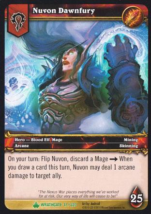 World of Warcraft TCG | Nuvon Dawnfury - Wrathgate 17/220 | The Nerd Merchant