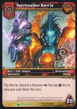 World of Warcraft TCG | Spiritwalker Kavi'je - Wrathgate 18/220 | The Nerd Merchant