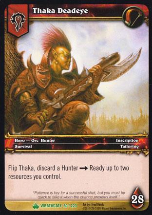 World of Warcraft TCG | Thaka Deadeye - Wrathgate 20/220 | The Nerd Merchant