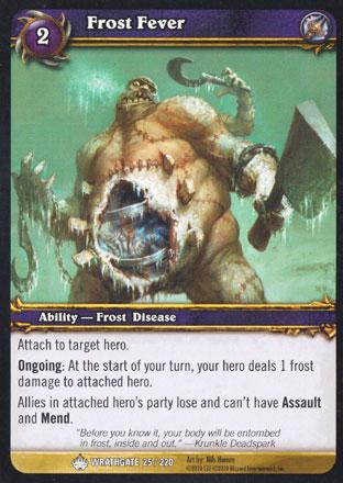 World of Warcraft TCG | Frost Fever - Wrathgate 25/220 | The Nerd Merchant