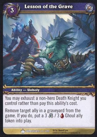 World of Warcraft TCG | Lesson of the Grave - Wrathgate 27/220 | The Nerd Merchant