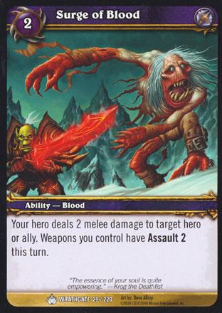 World of Warcraft TCG | Surge of Blood - Wrathgate 29/220 | The Nerd Merchant