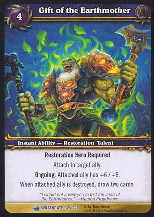 World of Warcraft TCG | Gift of the Earthmother - Wrathgate 32/220 | The Nerd Merchant