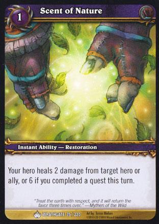 World of Warcraft TCG | Scent of Nature - Wrathgate 35/220 | The Nerd Merchant