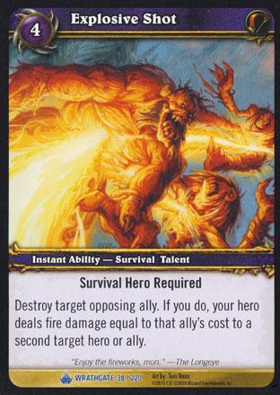 World of Warcraft TCG | Explosive Shot - Wrathgate 38/220 | The Nerd Merchant