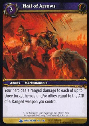 World of Warcraft TCG | Hail of Arrows - Wrathgate 40/220 | The Nerd Merchant