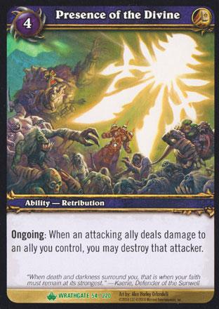 World of Warcraft TCG | Presence of the Divine - Wrathgate 54/220 | The Nerd Merchant