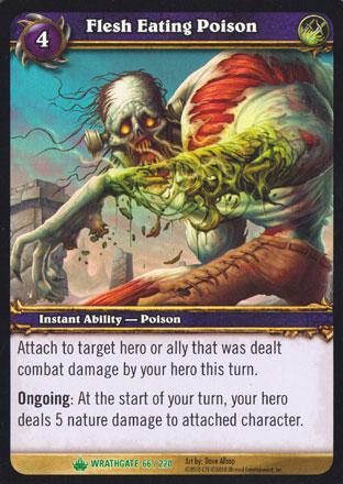 World of Warcraft TCG | Flesh Eating Poison - Wrathgate 66/220 | The Nerd Merchant