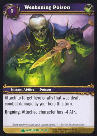 World of Warcraft TCG | Weakening Poison - Wrathgate 71/220 | The Nerd Merchant